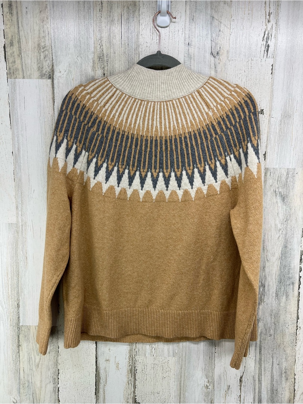 Loft Mock Neck Pullover Sweater Womens Large New - Picture 3 of 6